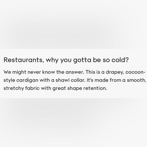 BABATON Cocoon Cardigan Grey Aritzia - Picture 14 of 16